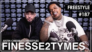 Finesse2Tymes Raps Over The Notorious BIGs quotNotorious Thugsquot Beat In Justin Credible Freestyle [upl. by Chaker]