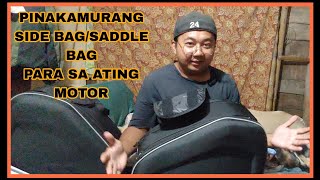 BEST MOTORCYCLE SADDLE BAG  SIDE CASES LAZADA MURANG SADDLE BAG [upl. by Mchugh]