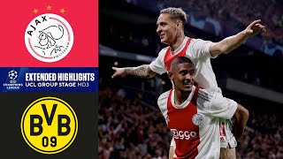 Ajax vs Borussia Dortmund Extended Highlights  Group Stage  Match Day 3  CBS Sports Golazo [upl. by Ally]