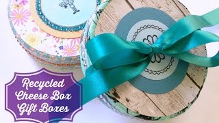 How to Make Recycled Cheese Box Gift Boxes [upl. by Ydaf]