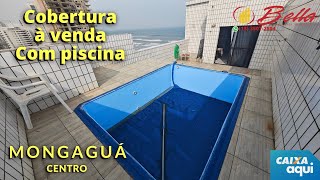 🟢 Cobertura à venda no centro de Mongaguá com linda vista para o mar [upl. by Hannahoj]