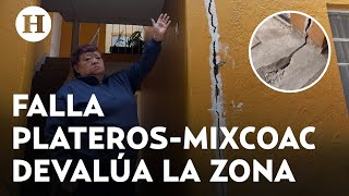 ¡Se devalúan 30 Viviendas ubicadas en falla PlaterosMixcoac reducen su valor de venta [upl. by Ginzburg355]