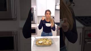 Dump and Bake Garlic Parmesan Chicken Pasta dumpandbake easyrecipe pasta recipe garlicparmesan [upl. by Ahsinahs]