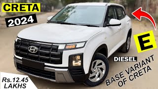 2024 CRETA BASE MODEL E DIESEL  CRETA DIESEL BASE VARIANT  ArunPanwarx WALI NEW CRETA E DIESEL [upl. by Knut]