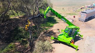 Merlo Roto and Grapple Saw Attachment  Review and Test Drive [upl. by Dnalerb]