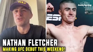 Cage Warriors Nathan Fletcher talks UFC debut this weekend getting advice from Paddy Pimblett [upl. by Amye519]