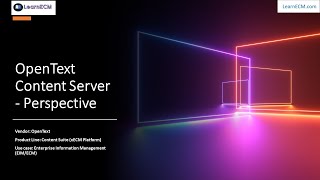 OpenText CS Perspective [upl. by Timothee699]