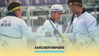 Recurve men team  Watch Party  ArcheryinParis [upl. by Adnahs]