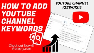 how to add youtube channel keywords [upl. by Uela]