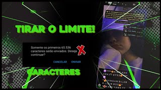 COMO TIRAR LIMITE DE CARACTERES DO WHATSAPP DO JEITO CERTO TUTORIAL [upl. by Seale]