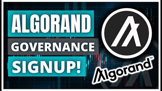 ALGORAND ALGO Governance How To Sign Up Algorand Virtual Machine [upl. by Waugh335]