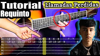 Llamadas Perdidas  Ivan Cornejo  Requinto  Tutorial  Como tocar en Guitarra Con TABS  PDF [upl. by Adahsar]