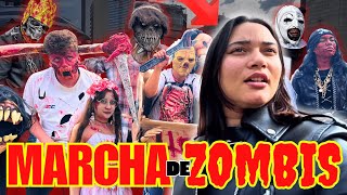 ASI FUE mi PRIMERA VEZ en la marcha zombie de la CIUDAD DE MEXICO 🇲🇽 2024 [upl. by Ynneh]