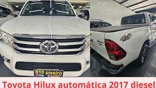 VENDESE Toyota Hilux SRV diesel 4 por 4 2018 Branco perolaaceita trocatoyotahilux [upl. by Rotceh]