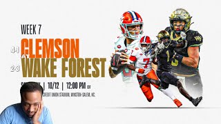 10 Clemson vs Wake Forest  2024 College Football Highlights Reaction [upl. by Orrin]