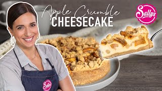 Apfel Crumble Cheesecake  herbstlich mit Bratapfelfüllung 🍎 [upl. by Leesa]