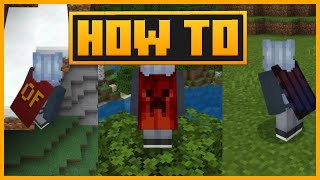 🟨 HOW to GET CUSTOM CAPES IN MINECRAFT BEDROCK [upl. by Anikat]