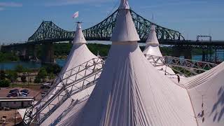 Le plus grand chapiteau du monde au centreville de Montréal [upl. by Anne-Marie]