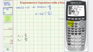 Ex 1 Solve a Trigonometric Equation Using a Double Angle Identity Substitution [upl. by Euqinoj]