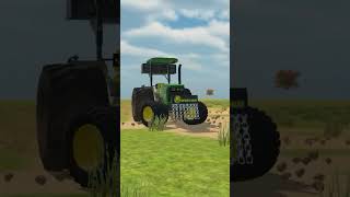 Jab kheta me hmara johndeer chalta hai indianvehiclessimulator3d tactorgame gaming speedsofter [upl. by Aihselef]