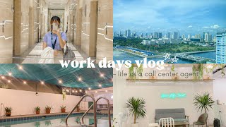 work days vlog 👩‍💻 life as a call center agent  team building [upl. by Suoivatra]