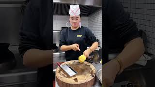 I have the world with a knife in my hand Knife skills record real life Female chef [upl. by Griffith]