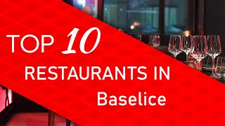 Top 10 best Restaurants in Baselice Italy [upl. by Gazzo]