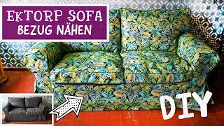 Sofa neu beziehen  Nähanleitung passenden Bezug nähen für IKEA EKTORP Sofa  Einfach Selbermachen [upl. by Malinda332]