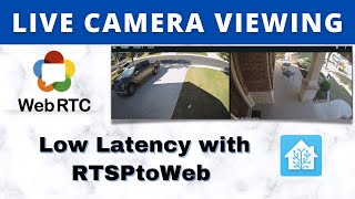 Real Time Camera Viewing using RTSPtoWeb and Glance Cards in Home Assistant [upl. by Israeli574]