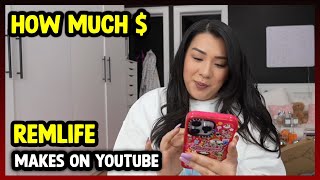 This Is How much money RemLife makes on YouTube 2024 [upl. by Basham]