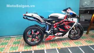 Mv Agusta F4RR ABS test Bodis exhaust  MotoSaigonvn [upl. by Alemap519]