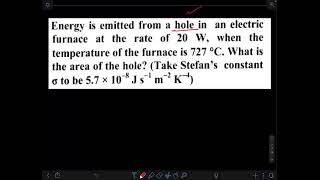 315  Stefan Boltzmann Law  Concept  Numericals 1 [upl. by Irovi]