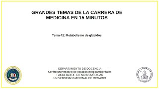 15min tema 42 metabolismo glucidos [upl. by Kylander]