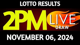 Lotto Result Today 200 pm draw November 06 2024 Wednesday PCSO LIVE [upl. by Nagel661]