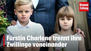 Fürstin Charlene trennt ihre Zwillinge voneinander  kronetv NEWS [upl. by Aelsel]