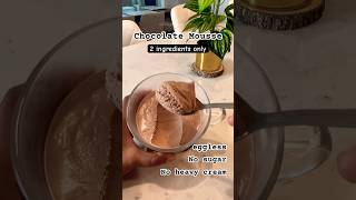 ✨Chocolate Mousse eggless no sugar no heavy cream short food viral aparajitaspicygrill [upl. by Elimay676]