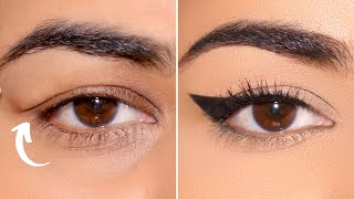 3 Incredible Eyeliner Styles for EXTREME HOODED Eyes [upl. by Ecnarual]