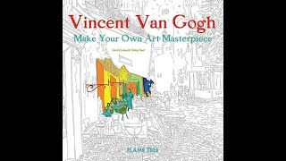 Flip Through Vincent Van Gogh  Make Your Own Art Masterpiece Coloring Book [upl. by Rosalyn]