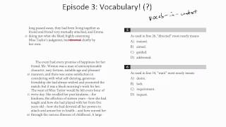 Episode 3 Vocabulary  New PSAT Reading [upl. by Ethelin]