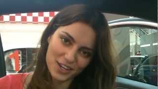 Catrinel Menghia thanks the 200000 Abarth fans on Facebook [upl. by Hobard]