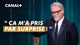 David Fincher reçoit humblement le César dhonneur  César 2023  CANAL [upl. by Akinal]