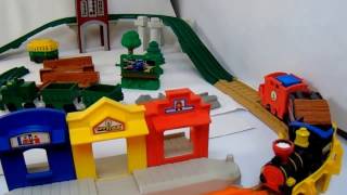 Geotrax Timbertown Railroad and Rocky Falls Tunnel Lot [upl. by Vaclava]