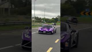 Cannonball run Ireland 2024lamborghinisto automobile racing lamborghini ferrai porsche [upl. by Enyar]