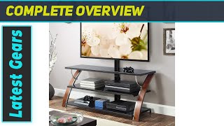 Whalen Payton Brown Cherry 3in1 TV Stand Best Versatile Media Center for Your Home [upl. by Zollie687]