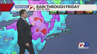 WPRI 12 Weather Forecast 111724 Dry Next Few Days Rain Late Week [upl. by Frey786]