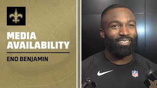 Eno Benjamins 1st Interview w Team  New Orleans Saints [upl. by Nonna]