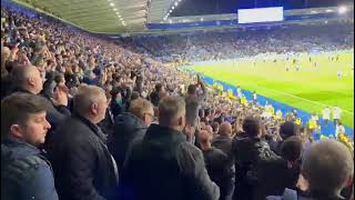 Everton Away fans doing what they are best known for LEI 22 EVE [upl. by Eciruam539]