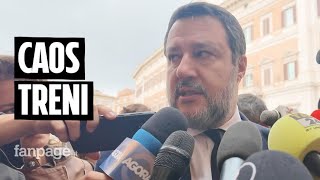 Caos treni Salvini si assolve quotOperaio ha piantato un chiodo su un cavo ministero non ha colpequot [upl. by Shandie488]