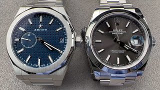 Zenith Defy Skyline VS Rolex Datejust  Stainless Steel Everyday Watches [upl. by Ecnerol912]