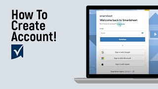 How to Create Account on Smartsheet easy [upl. by Nived]